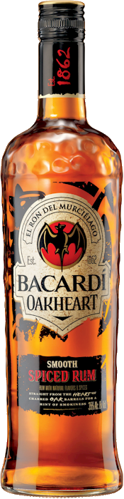 Bacardi Oakheart Smooth Spiced Rum 700ml - Buy