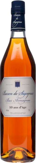 Baron De Sigognac 10 Years Armagnac 700ml - Buy